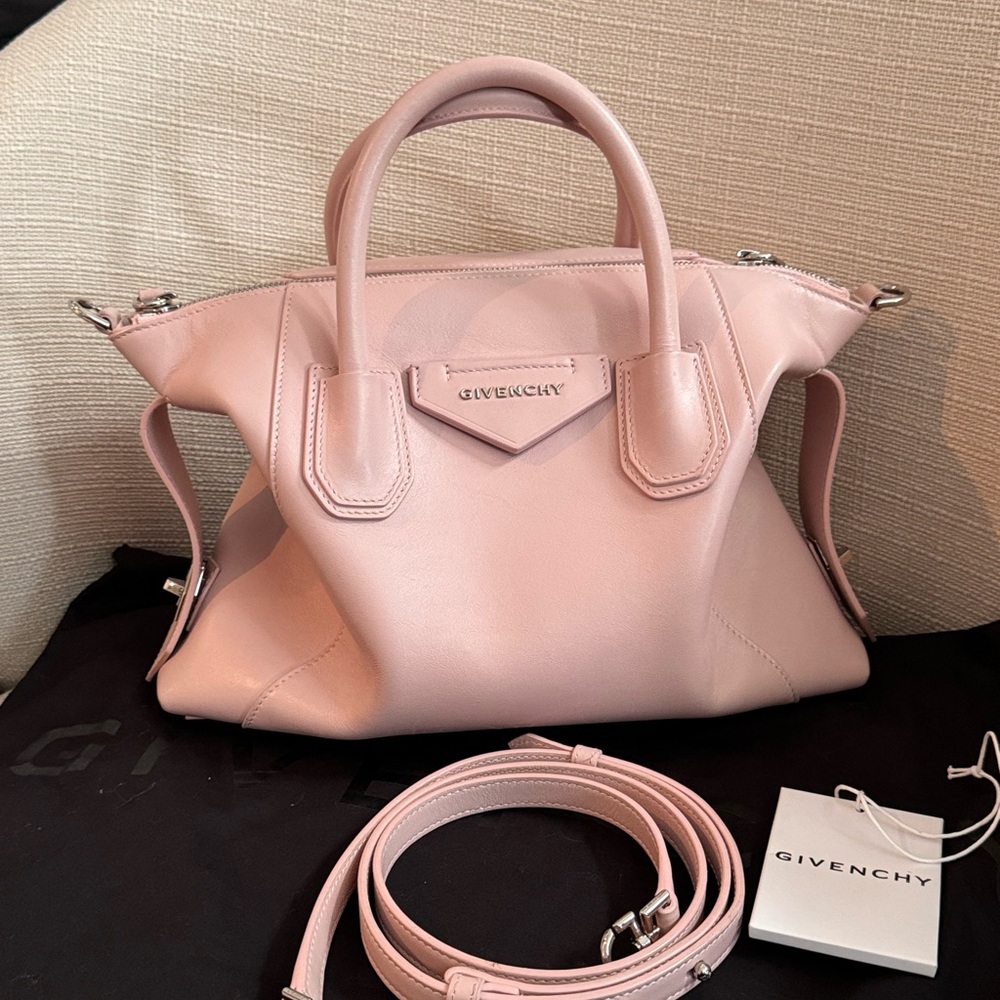Givenchy Pink Small Antigona Soft Shoulder Bag